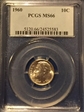 1960 10C MS66
