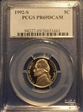 1992-S 5C PR69DCAM