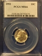 1952 10C MS66