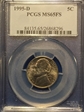 1995-D 5C MS65FS