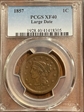 1857 1C Large Date XF40BN