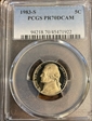 1983-S 5C PR70DCAM