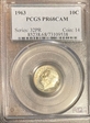 1963 10C PR68CAM