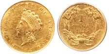 1855 G$1 AU53