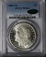 1881-CC $1 MS66+