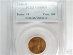 1946-D 1C MS66RD