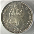 1887 10C MS64