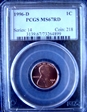 1996-D 1C MS67RD