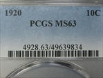 1920 10C MS63