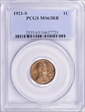 1921-S 1C MS63RB