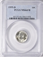 1955-D 10C MS66FB