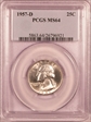 1957-D 25C MS64