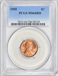1955 1C MS66RD