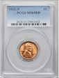 1932-D 1C MS65RD