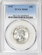 1942 25C MS65