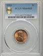 1921 1C MS64RD