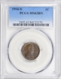 1916-S 1C MS63BN