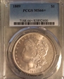 1889 $1 MS66+