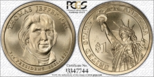 2007-P $1 T. Jefferson - Pos. B Satin Finish SP69