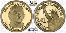 2007-S $1 Thomas Jefferson PR70DCAM