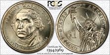 2007-D $1 George Washington Position B - First Day of Issue MS67