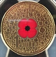 2015 $1 WWI War Heroes-Red Poppy Colorized MS68