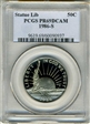1986-S 50C Statue Of Liberty PR69DCAM