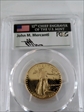 1987-P $25 Gold Eagle Mercanti Flag Signature PR70DCAM