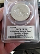 2019-W $25 Palladium, Reverse Proof First Day of Issue Washington D.C. Mercanti Flag PR70