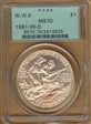 1991-95-D $1 World War II MS70
