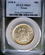 1938-S 50C Texas MS67