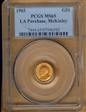 1903 G$1 LA Purchase, McKinley MS65