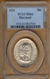 1934 50C Maryland MS64