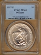 1997-P $1 Officers MS69