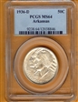 1936-D 50C Arkansas MS64