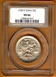 1938-D 50C Texas MS66