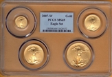 2007-W Gold Eagle Set MS69