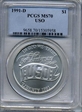 1991-D $1 USO MS70