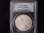 2011-S $1 Medal of Honor MS70