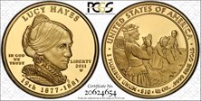 2011-W $10 Lucy Hayes First Strike PR69DCAM