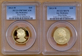 2013-W $10 Ida McKinley First Strike PR70DCAM