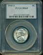 1945-S 5C MS65