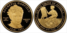 2011-W $10 Lucretia Garfield First Strike PR70DCAM