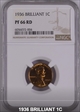 1936 1C Brilliant PF66RD