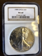 1989 $1 Silver Eagle MS69