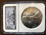 1994 $1 Silver Eagle MS68