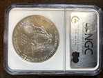 1995 $1 Silver Eagle MS68