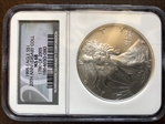 1995 $1 Silver Eagle MS68