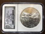 1999 $1 Silver Eagle MS68