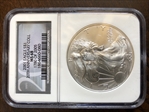 2001 $1 Silver Eagle MS68